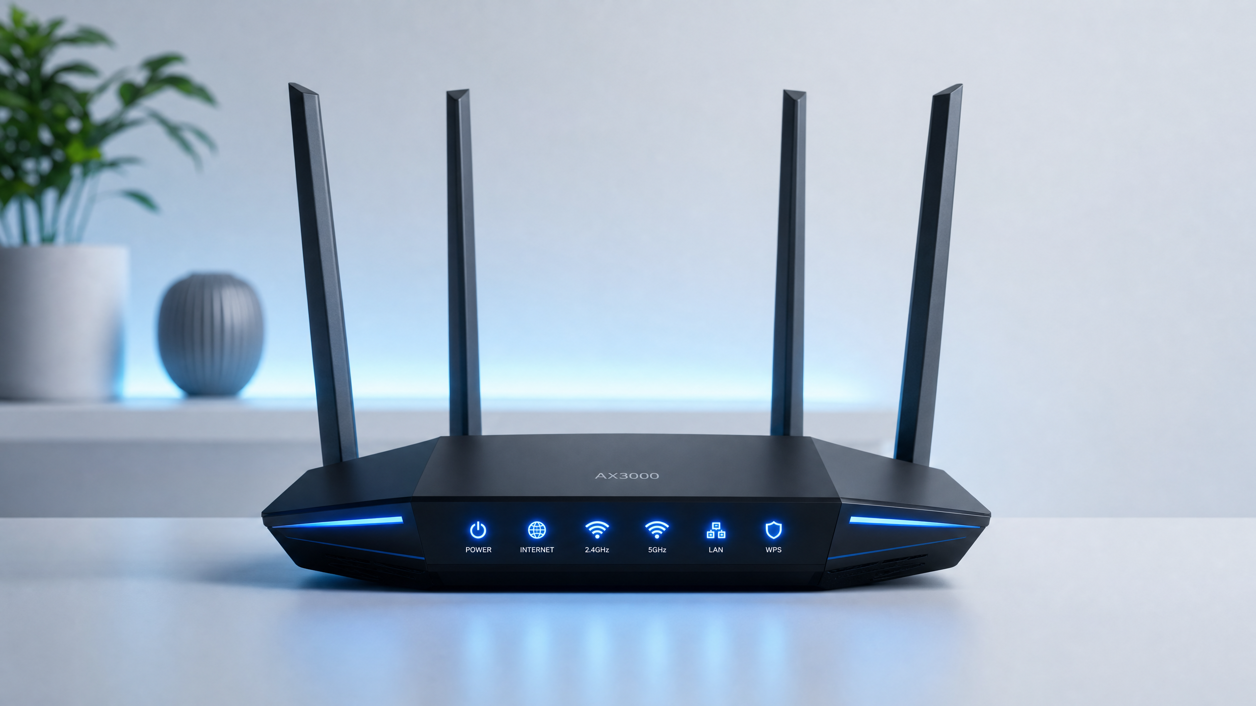 Roteador e internet para reduzir travamentos